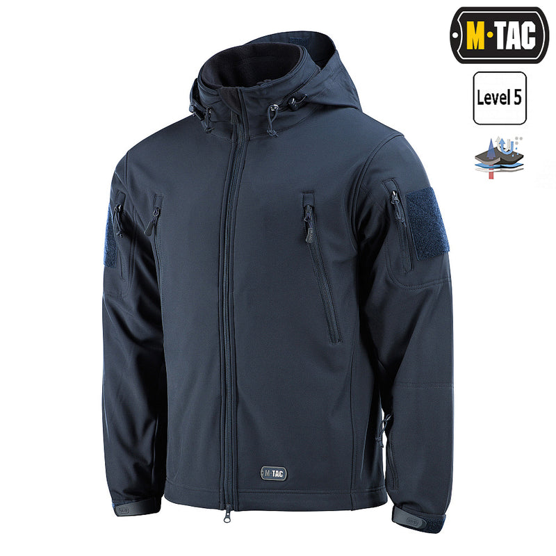 Load image into Gallery viewer, M-Tac Softshell Jacket with liner Dark Navy Blue
