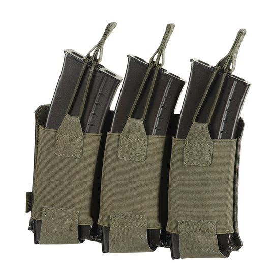 M-Tac Pouch Elastic Triple Magazine Elite Laser Cut Ranger Green