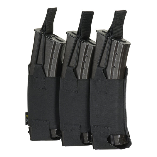 M-Tac Pouch Elastic Triple Magazine Elite Laser Cut Black