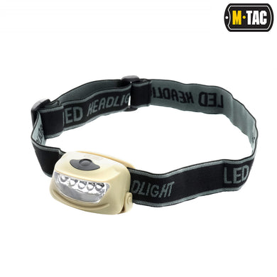 M-Tac headlamp 4+1 LED Khaki