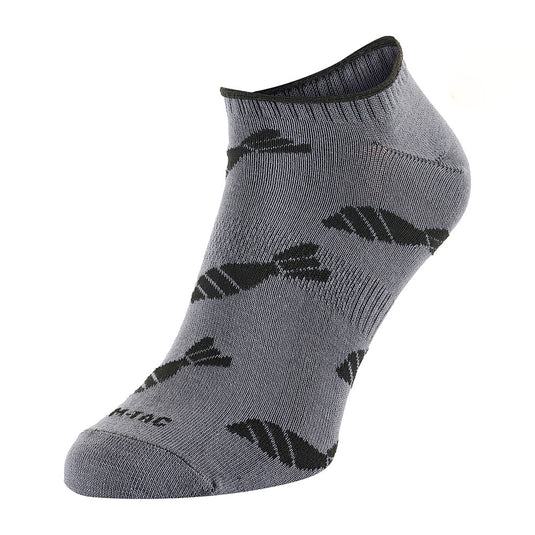 M-Tac Lightweight Summer Socks Mortar Bombs Dark Grey