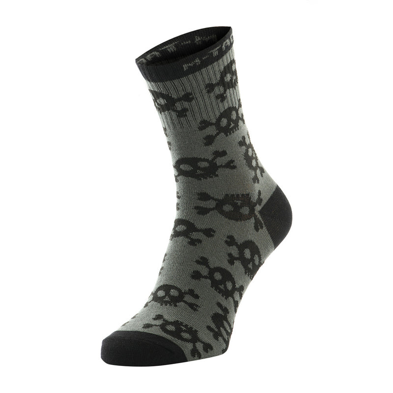 Load image into Gallery viewer, M-Tac Socks Lightweight Mk.3 Pirate Skull Olive
