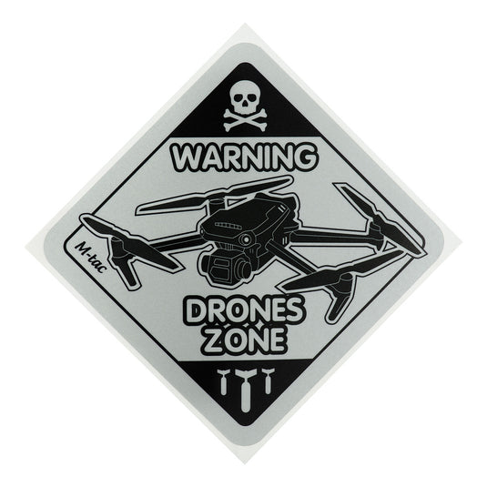 M-Tac Sticker Drone Zone Reflective Large Black/GID