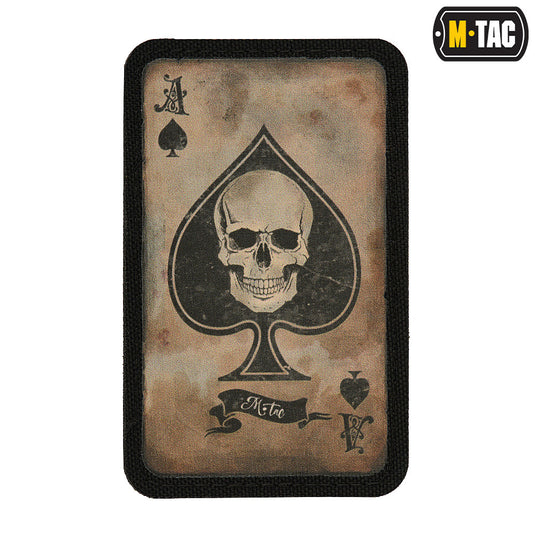 M-Tac patch Ace of Spades Coyote/Black