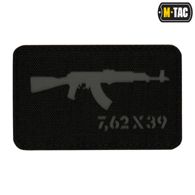 M-Tac patch AKM 7,62x39 Laser Cut Black/Grey