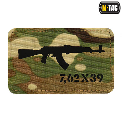 M-Tac patch AKM 7,62x39 Laser Cut Multicam/Black