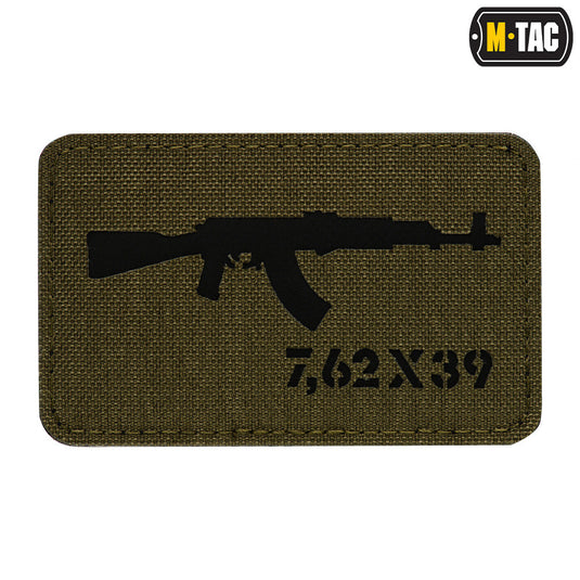 M-Tac patch AKM 7,62x39 Laser Cut Ranger Green/Black