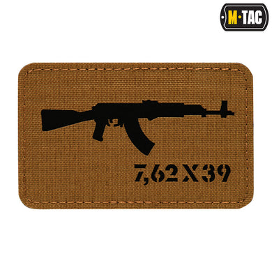 M-Tac patch AKM 7,62x39 Laser Cut Coyote/Black