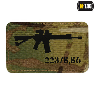 M-Tac Patch AR-15 223/5.56 Laser Cut Multicam/Black