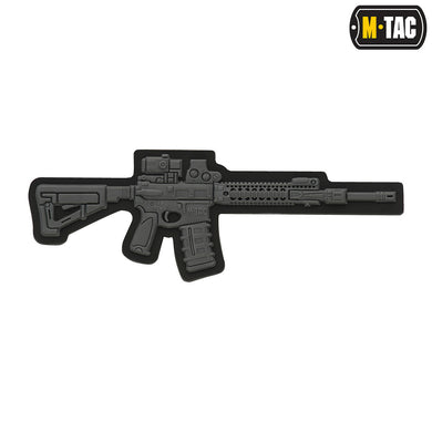 M-Tac patch AR-15 3D PVC dark gray