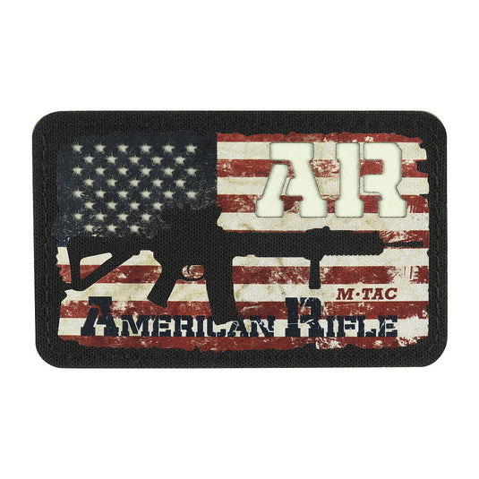 M-Tac patch AR-15 American Rifle Black/GID