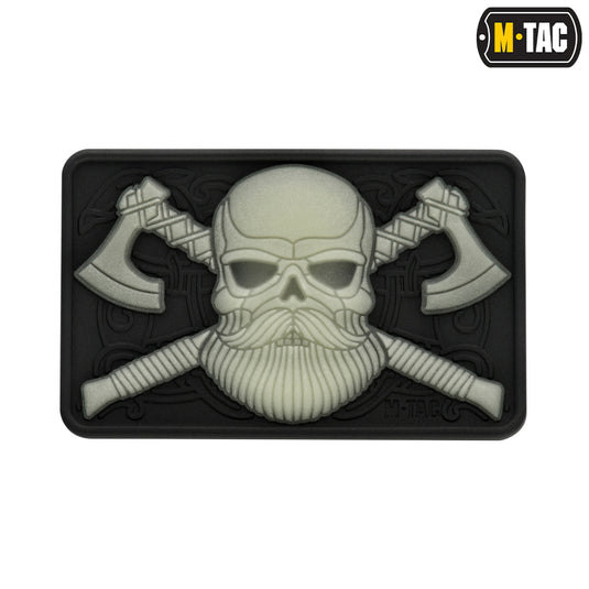 M-Tac Bearded Skull 3D PVC Black/GID