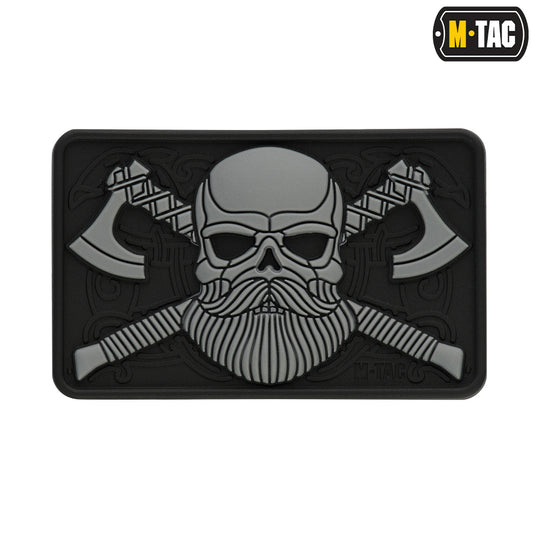 M-tac bearded skull 3d pvc black/grey