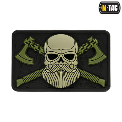 M-tac bearded skull 3d pvc black/olive