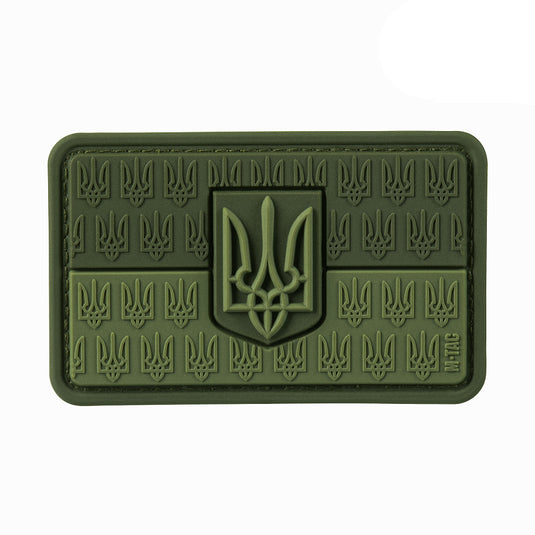 M-Tac Patch the flag of Ukraine with the coat of arms in relief PVC Olive