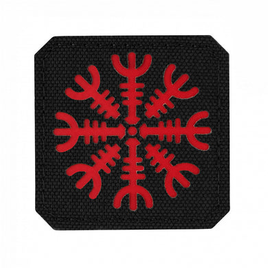 M-Tac patch Helmet of Horror Laser Cut Black/Red