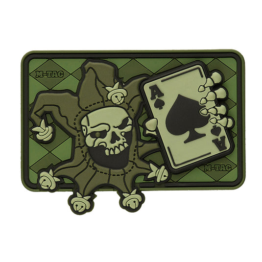 M-Tac Patch Joker Skull 3D PVC Olive