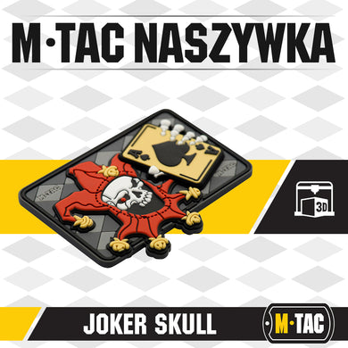 M-Tac patch Joker Skull 3D PVC Black