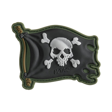 M-Tac patch Jolly Roger PVC Olive/Black