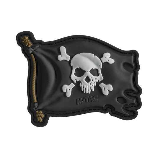 M-Tac patch Jolly Roger PVC Black