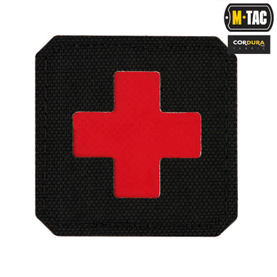 M-Tac Patch Medic Cross Laser Cut Black/Red