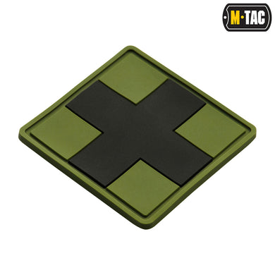 M-Tac patch Medic Cross Square PVC Black/Olive