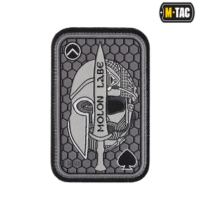 M-Tac patch Molon Labe Ace Grey