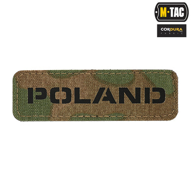 M-Tac patch Poland Laser Cut Multicam/Black