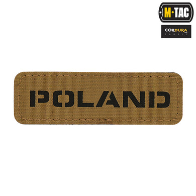 M-Tac patch Poland Laser Cut Coyote/Black