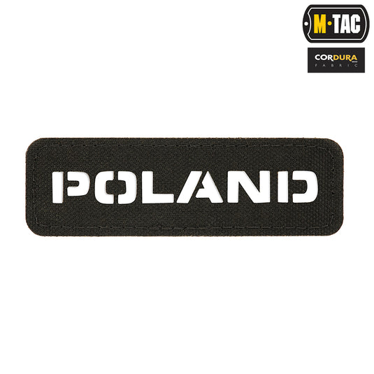 M-Tac patch Poland Laser Cut Black