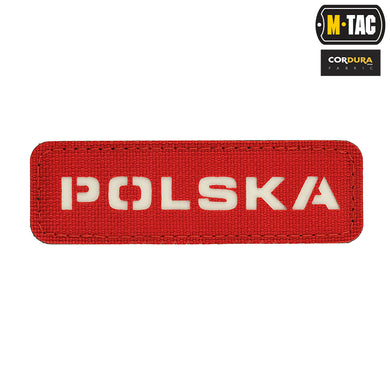 M-Tac patch Polska Laser Cut Red/White