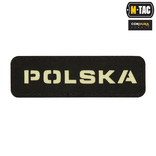 M-Tac patch Polska Laser Cut Black/Snow