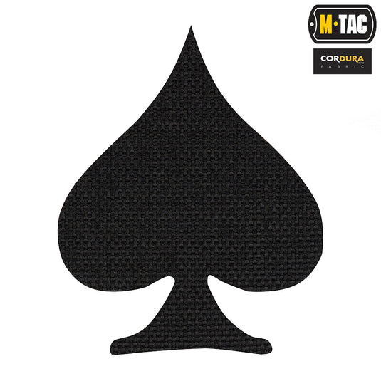 M-Tac patch Spades Laser Cut Black