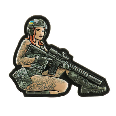 M-Tac patch Tactical girl #2 Scandinavian PVC MM14