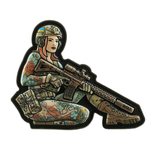 M-Tac patch Tactical girl #2 Yakuza brunette PVC MC