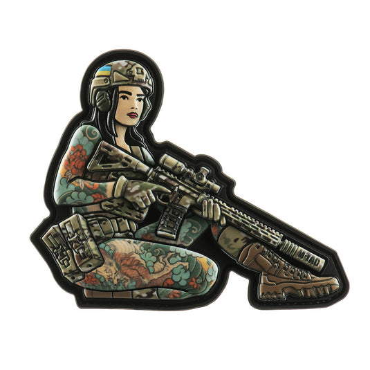 M-Tac patch Tactical girl #2 Yakuza brunette PVC