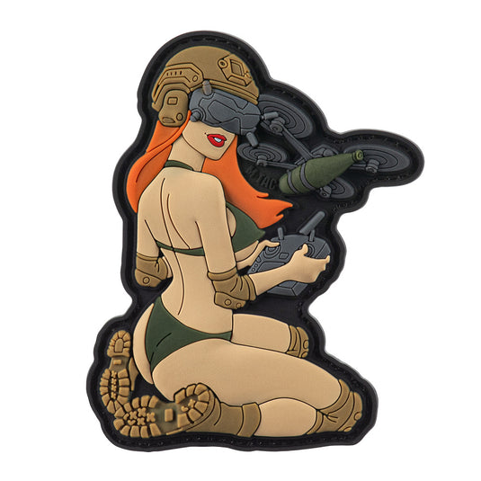 M-Tac Patch Tactical Girl #6 PVC Redhead