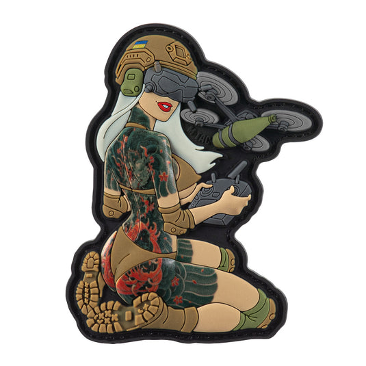 M-Tac Patch Tactical Girl #6 PVC White/Coyote V0