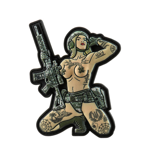 M-Tac Patch Tactical Girl tattoo Trident PVC MM13