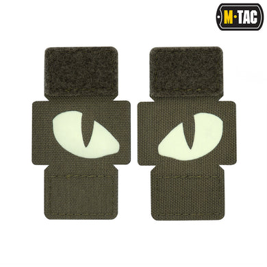 M-Tac Patch Tiger Eyes Laser Cut Ranger Green