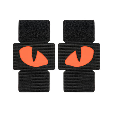 M-Tac patch Tiger Eyes Laser Cut Black/Red