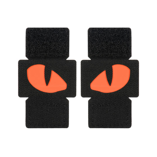 M-Tac patch Tiger Eyes Laser Cut Black/Red