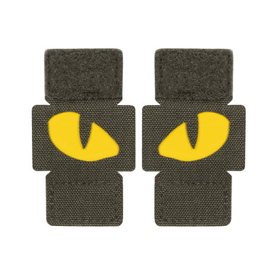 M-Tac patch Tiger Eyes Laser Cut Ranger Green/Yellow