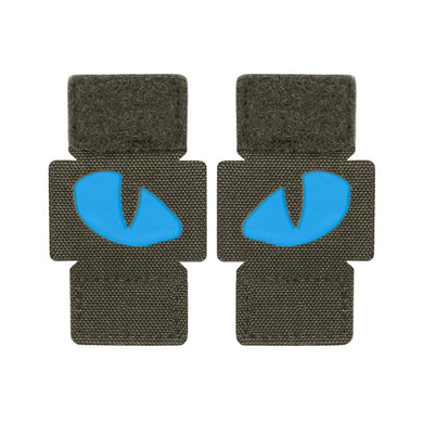 M-Tac patch Tiger Eyes Laser Cut Ranger Green/Blue