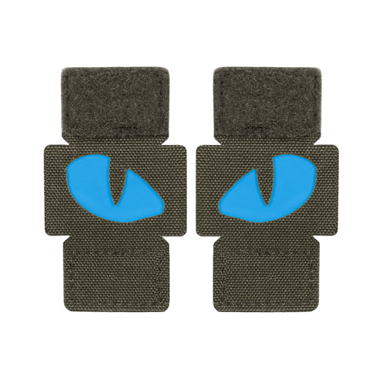 M-Tac patch Tiger Eyes Laser Cut Ranger Green/Blue