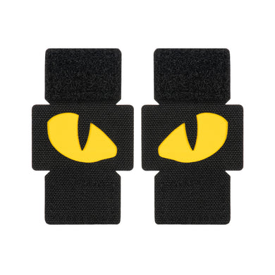 M-Tac patch Tiger Eyes Laser Cut Black/Yellow