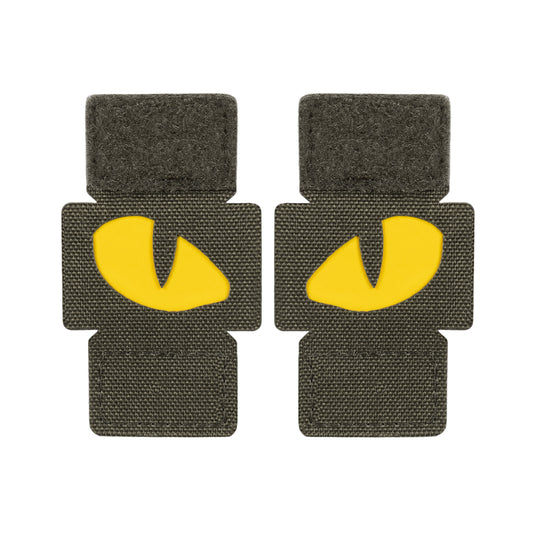 M-Tac patch Tiger Eyes Laser Cut Ranger Green/Yellow