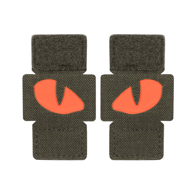 M-Tac patch Tiger Eyes Laser Cut Ranger Green/red