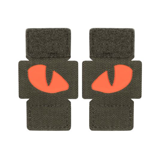 M-Tac patch Tiger Eyes Laser Cut Ranger Green/red