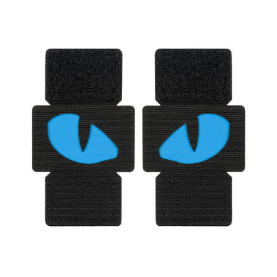 M-Tac patch Tiger Eyes Laser Cut Black/Blue